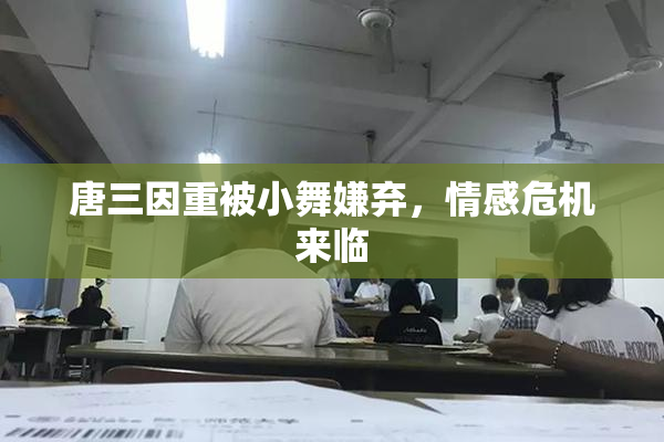 唐三因重被小舞嫌弃，情感危机来临
