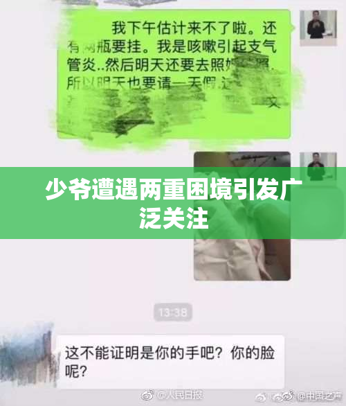 少爷遭遇两重困境引发广泛关注