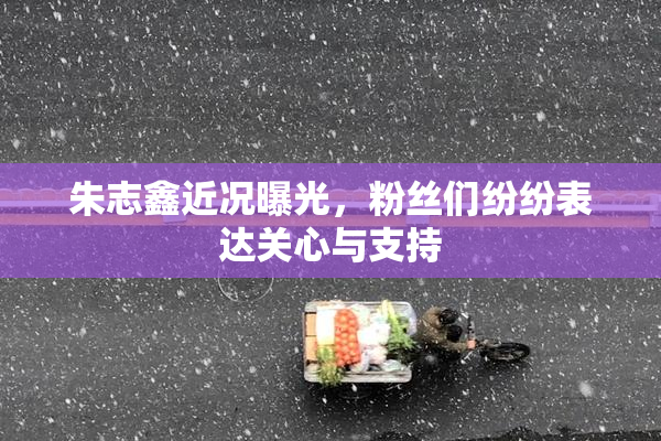 朱志鑫近况曝光，粉丝们纷纷表达关心与支持