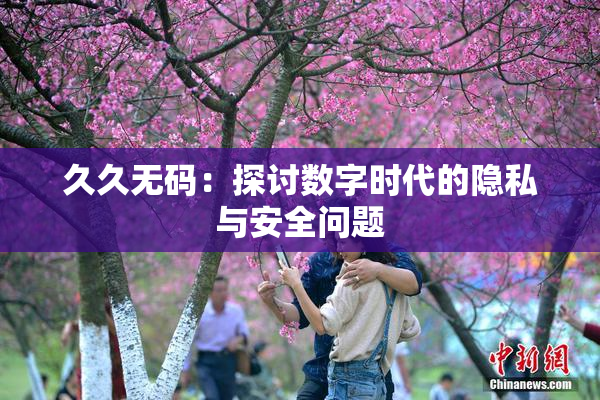 久久无码：探讨数字时代的隐私与安全问题
