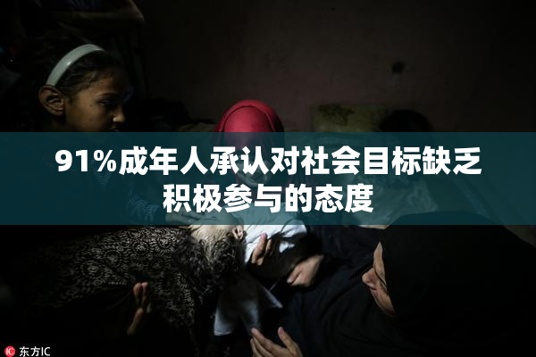 91%成年人承认对社会目标缺乏积极参与的态度