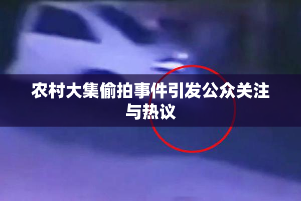 农村大集偷拍事件引发公众关注与热议