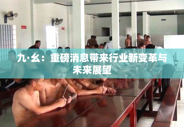 九·幺：重磅消息带来行业新变革与未来展望