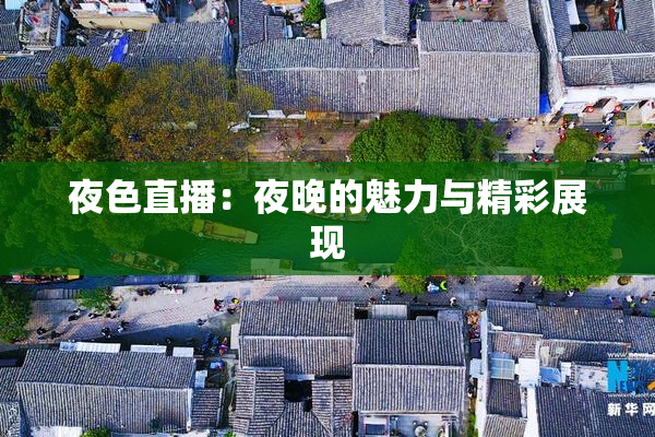 夜色直播：夜晚的魅力与精彩展现