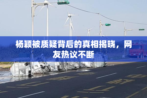 杨颖被质疑背后的真相揭晓，网友热议不断