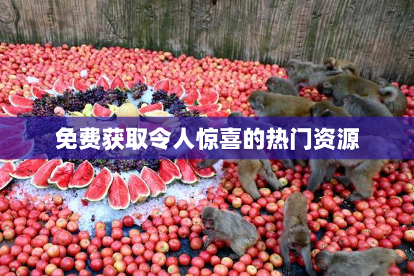 免费获取令人惊喜的热门资源