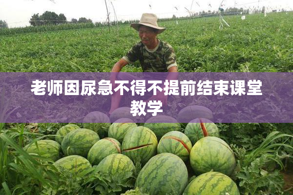 老师因尿急不得不提前结束课堂教学