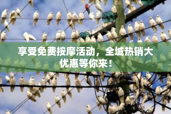 享受免费按摩活动，全城热销大优惠等你来！