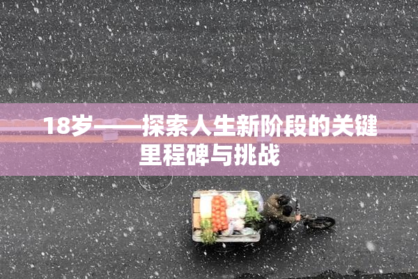 18岁——探索人生新阶段的关键里程碑与挑战