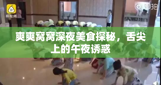 爽爽窝窝深夜美食探秘，舌尖上的午夜诱惑