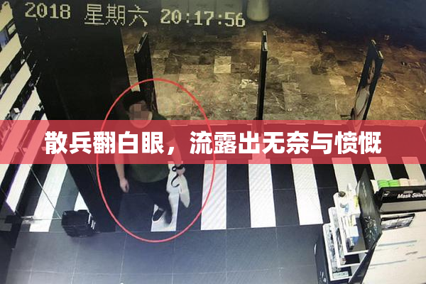 散兵翻白眼，流露出无奈与愤慨