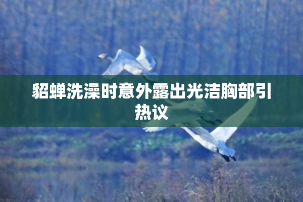 貂蝉洗澡时意外露出光洁胸部引热议