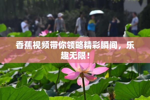 香蕉视频带你领略精彩瞬间，乐趣无限！