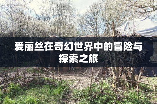 爱丽丝在奇幻世界中的冒险与探索之旅