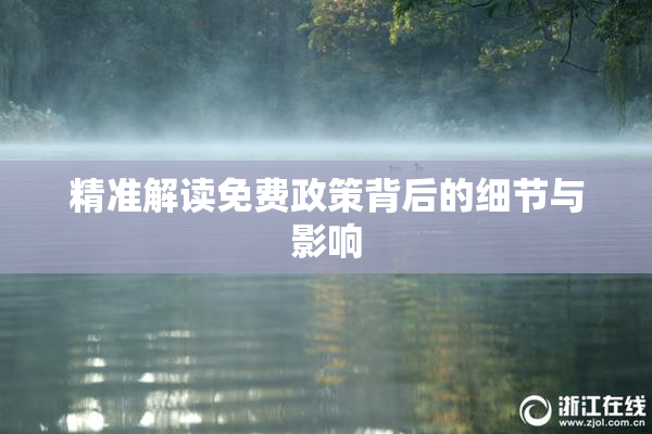 精准解读免费政策背后的细节与影响