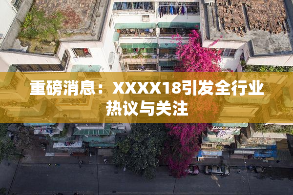 重磅消息：XXXX18引发全行业热议与关注