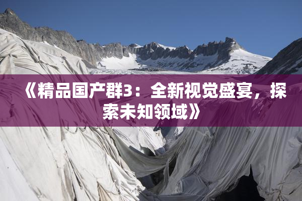 《精品国产群3：全新视觉盛宴，探索未知领域》