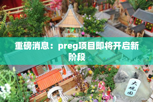 重磅消息：preg项目即将开启新阶段