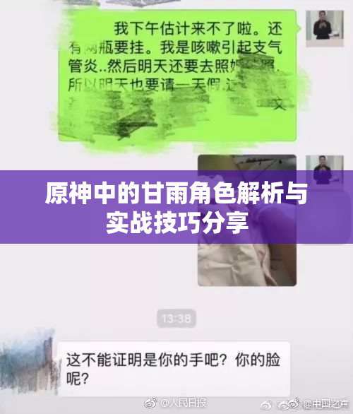 原神中的甘雨角色解析与实战技巧分享
