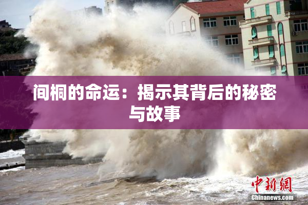 间桐的命运：揭示其背后的秘密与故事