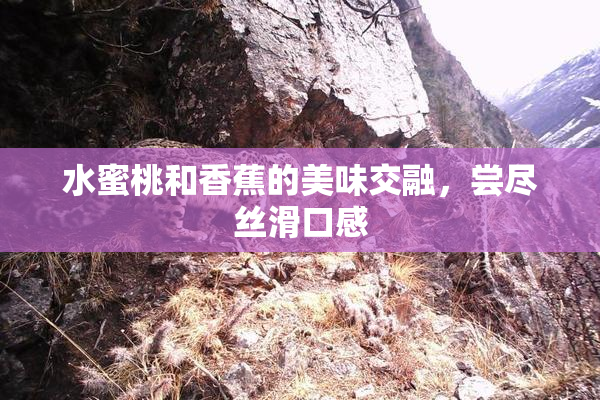 水蜜桃和香蕉的美味交融，尝尽丝滑口感