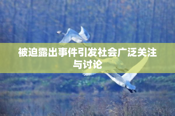 被迫露出事件引发社会广泛关注与讨论