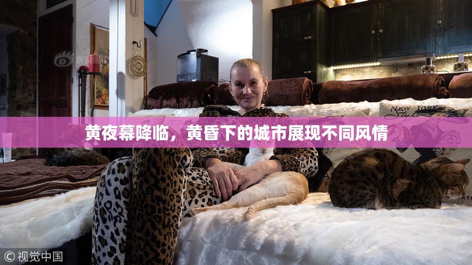 黄夜幕降临，黄昏下的城市展现不同风情