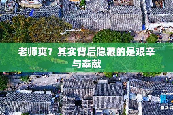 老师爽？其实背后隐藏的是艰辛与奉献