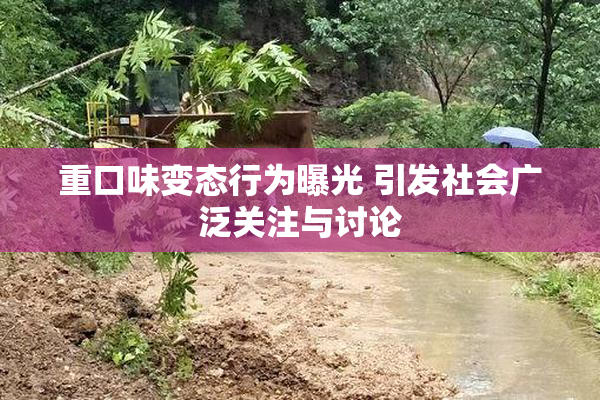 重口味变态行为曝光 引发社会广泛关注与讨论