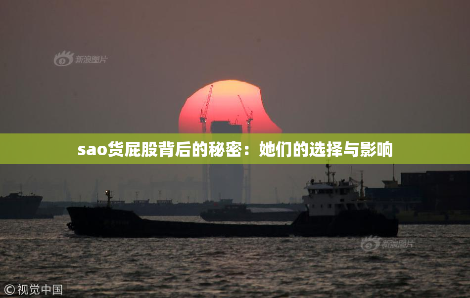 sao货屁股背后的秘密：她们的选择与影响