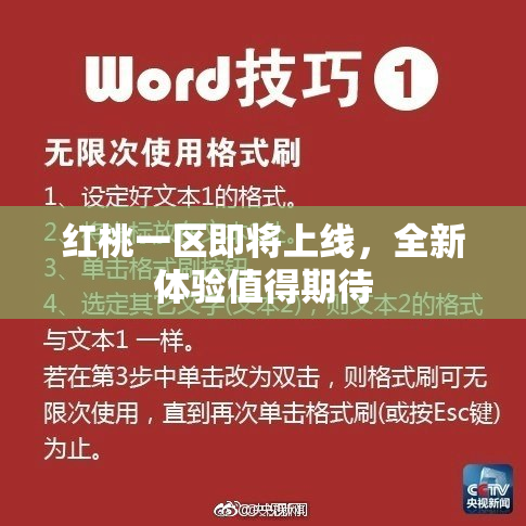 红桃一区即将上线，全新体验值得期待