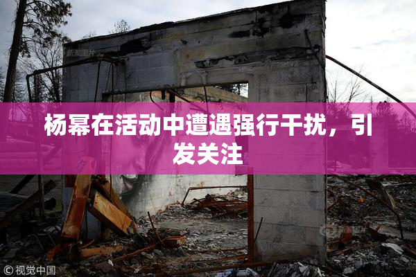 杨幂在活动中遭遇强行干扰，引发关注