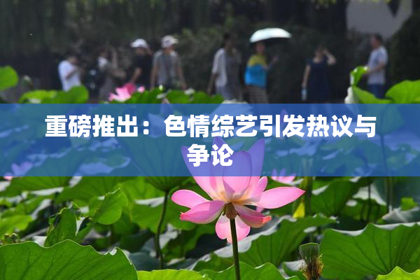 重磅推出：色情综艺引发热议与争论
