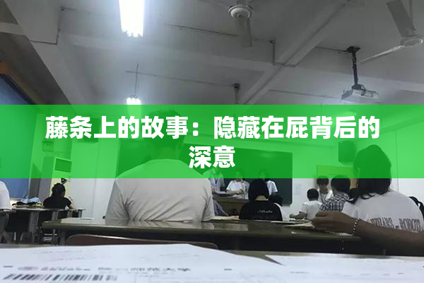 藤条上的故事：隐藏在屁背后的深意