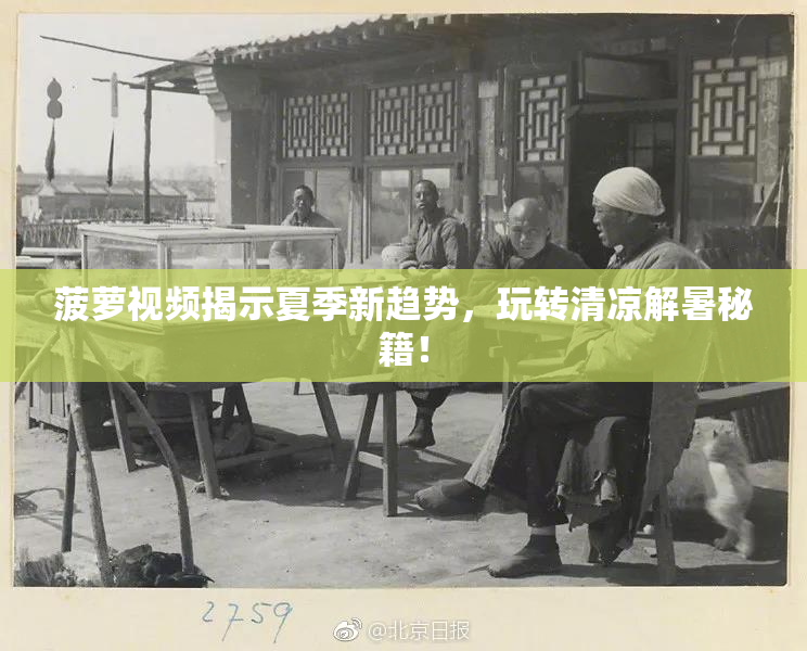 菠萝视频揭示夏季新趋势，玩转清凉解暑秘籍！