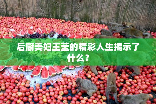 后厨美妇王莹的精彩人生揭示了什么？
