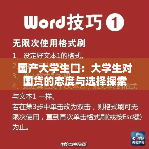 国产大学生囗：大学生对国货的态度与选择探索