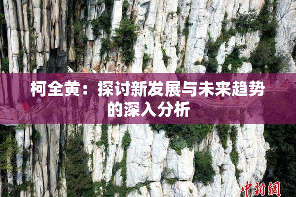 柯全黄：探讨新发展与未来趋势的深入分析