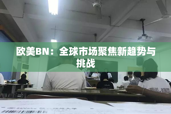 欧美BN：全球市场聚焦新趋势与挑战