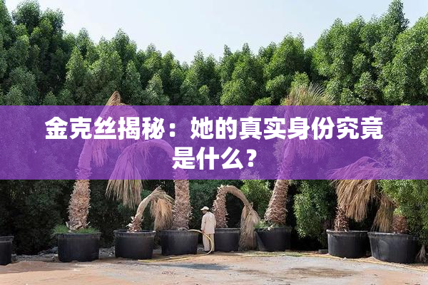 金克丝揭秘：她的真实身份究竟是什么？