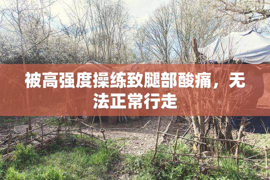 被高强度操练致腿部酸痛，无法正常行走