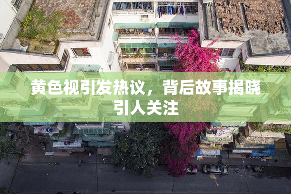 黄色视引发热议，背后故事揭晓引人关注