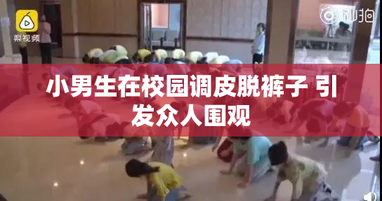 小男生在校园调皮脱裤子 引发众人围观