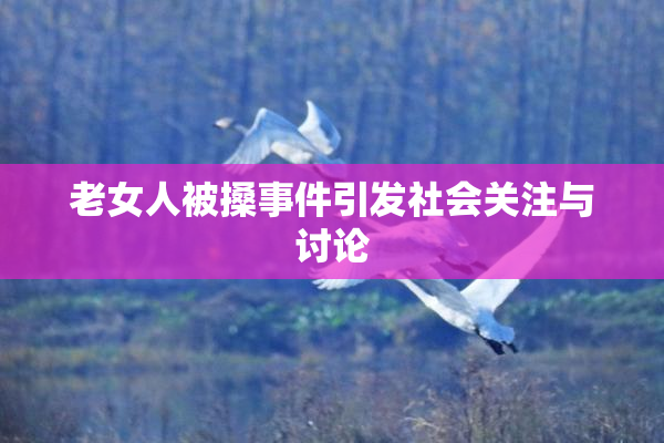 老女人被搡事件引发社会关注与讨论