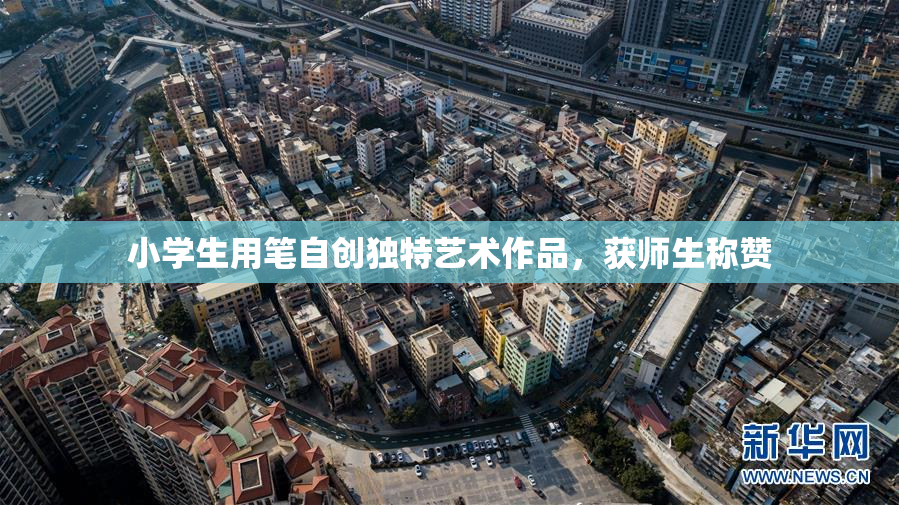 小学生用笔自创独特艺术作品，获师生称赞