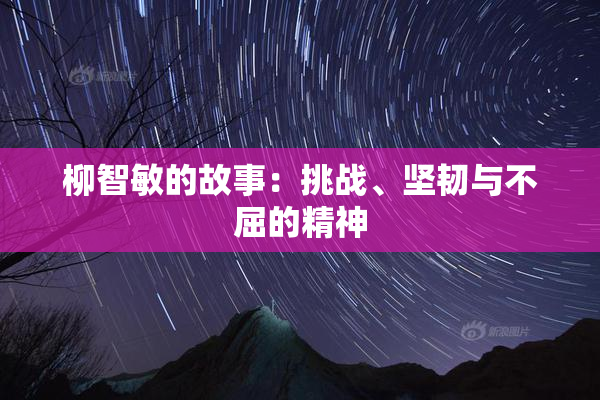 柳智敏的故事：挑战、坚韧与不屈的精神