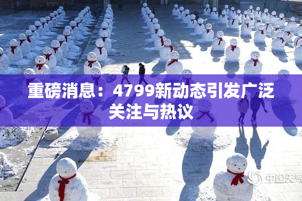 重磅消息：4799新动态引发广泛关注与热议