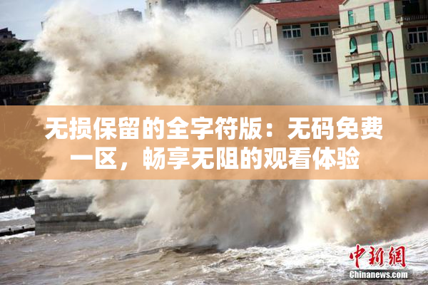 无损保留的全字符版：无码免费一区，畅享无阻的观看体验