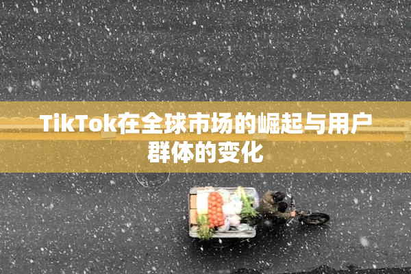 TikTok在全球市场的崛起与用户群体的变化