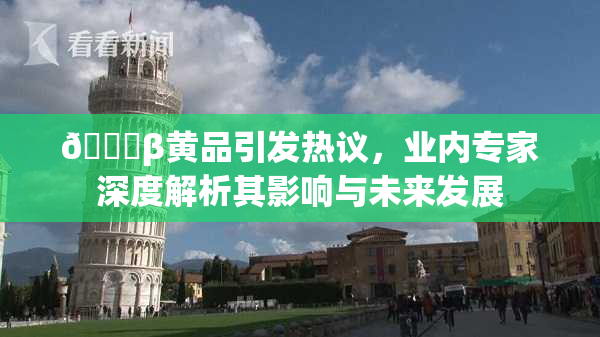 🔞β黄品引发热议，业内专家深度解析其影响与未来发展